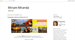 Desktop Screenshot of miriammirandaarte.blogspot.com