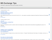 Tablet Screenshot of msexchangetips.blogspot.com