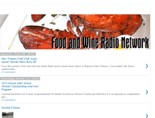 Tablet Screenshot of foodandwineradio.blogspot.com