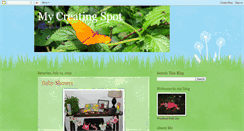 Desktop Screenshot of mycreatingspot.blogspot.com