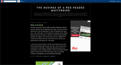 Desktop Screenshot of musingsofaredheadedmastermind.blogspot.com