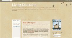 Desktop Screenshot of living-education-resources.blogspot.com