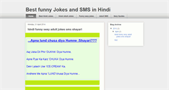 Desktop Screenshot of hindi-jokes-sms.blogspot.com