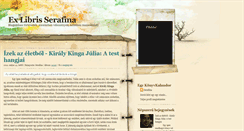 Desktop Screenshot of exlibris-serafina.blogspot.com