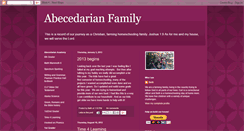 Desktop Screenshot of abecedarianmama.blogspot.com