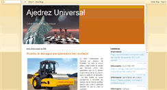 Desktop Screenshot of ajedrezuniversal.blogspot.com