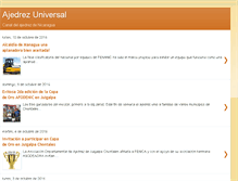 Tablet Screenshot of ajedrezuniversal.blogspot.com