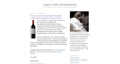 Desktop Screenshot of jazz-und-sonstiges.blogspot.com