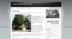 Desktop Screenshot of canada-mortgage-blog.blogspot.com