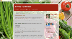 Desktop Screenshot of foodie4health.blogspot.com