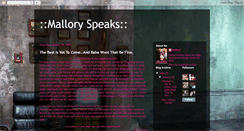 Desktop Screenshot of malloryspeaks.blogspot.com