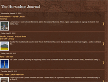 Tablet Screenshot of horseshoejournal.blogspot.com