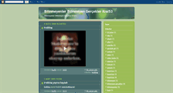 Desktop Screenshot of bilinmeyengercekler.blogspot.com