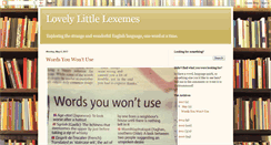Desktop Screenshot of lovelylittlelexemes.blogspot.com