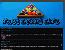 Tablet Screenshot of fastlennylife.blogspot.com