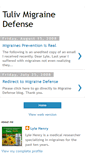 Mobile Screenshot of migrainedefense.blogspot.com