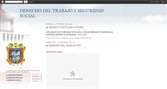 Desktop Screenshot of derechodeltrabajoyseguridadsocial.blogspot.com