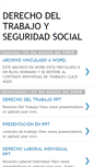 Mobile Screenshot of derechodeltrabajoyseguridadsocial.blogspot.com