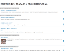 Tablet Screenshot of derechodeltrabajoyseguridadsocial.blogspot.com