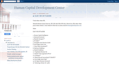 Desktop Screenshot of humancapitaldevelopmentcenter.blogspot.com