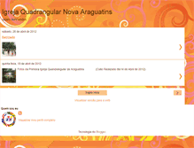 Tablet Screenshot of igrejaquadrangulararaguatins.blogspot.com