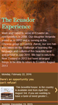 Mobile Screenshot of ecuadorexperience.blogspot.com