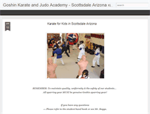 Tablet Screenshot of goshinkarate.blogspot.com