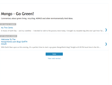 Tablet Screenshot of mongo-gogreen.blogspot.com