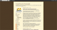 Desktop Screenshot of cornellacacia.blogspot.com