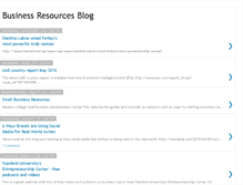 Tablet Screenshot of businessresourcesblog.blogspot.com