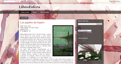 Desktop Screenshot of libroesfera.blogspot.com