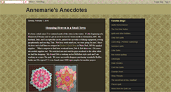 Desktop Screenshot of annemariesanecdotes.blogspot.com