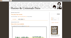 Desktop Screenshot of heroesandcriminalspress.blogspot.com