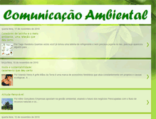 Tablet Screenshot of comunica-ambiental.blogspot.com