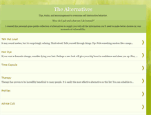 Tablet Screenshot of listofalternatives.blogspot.com