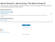 Tablet Screenshot of marvin-group-llc.blogspot.com