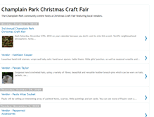 Tablet Screenshot of champlainparkxmasfair.blogspot.com