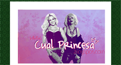 Desktop Screenshot of cualprincesa.blogspot.com