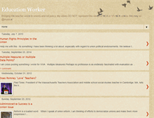 Tablet Screenshot of educationworker.blogspot.com