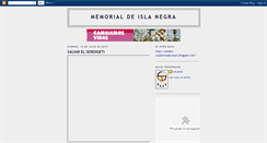 Desktop Screenshot of memorialdeislanegra.blogspot.com