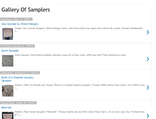 Tablet Screenshot of galleryofsamplers.blogspot.com
