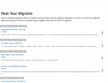 Tablet Screenshot of heal-your-migraine.blogspot.com