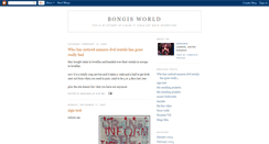 Desktop Screenshot of bongisworld.blogspot.com