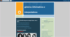 Desktop Screenshot of generosinformativoseinterpretativos.blogspot.com