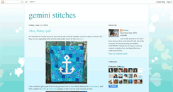 Desktop Screenshot of gemini-stitches.blogspot.com