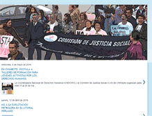 Tablet Screenshot of comisiondejusticiasocial.blogspot.com