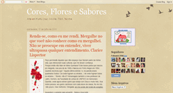 Desktop Screenshot of coresfloresesabores.blogspot.com