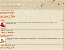 Tablet Screenshot of coresfloresesabores.blogspot.com