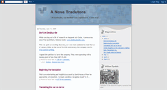 Desktop Screenshot of novatradutora.blogspot.com