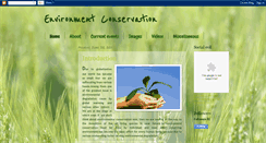 Desktop Screenshot of environment-conservation.blogspot.com